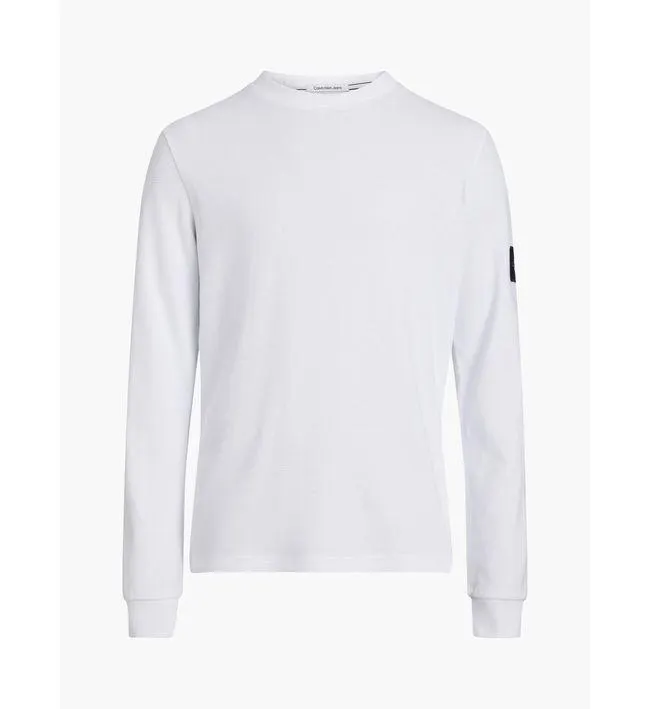 Saco Blanco De Algodón Con Insignia