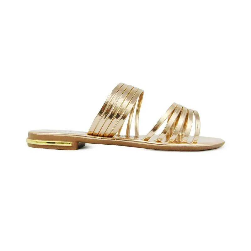SANDALIAS DORADO ALOHA MUJER
