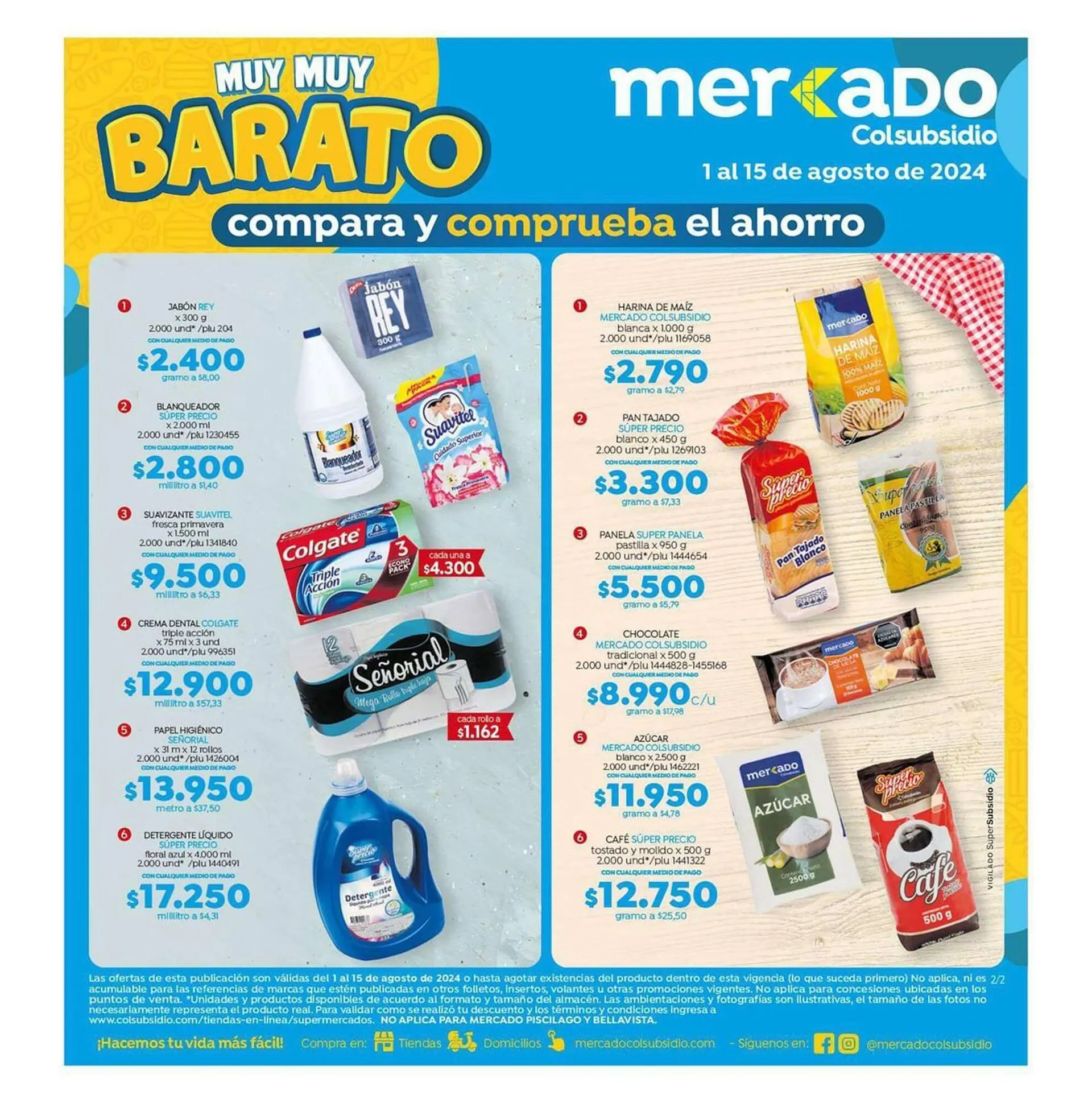 Catalogo de Catálogo Colsubsidio 1 de agosto al 15 de agosto 2024 - Pag 2