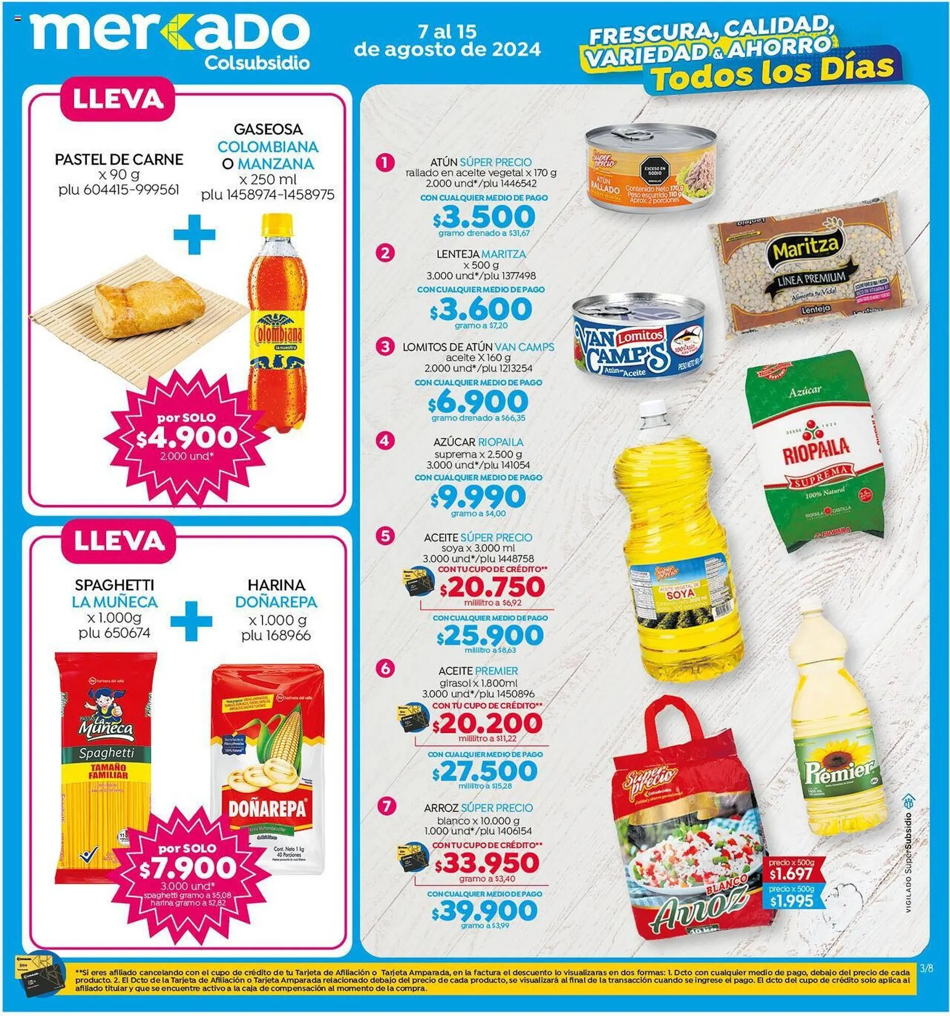 Catalogo de Catálogo Colsubsidio 7 de agosto al 15 de agosto 2024 - Pag 3