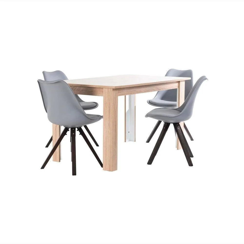 Comedor Electra 4P Gris