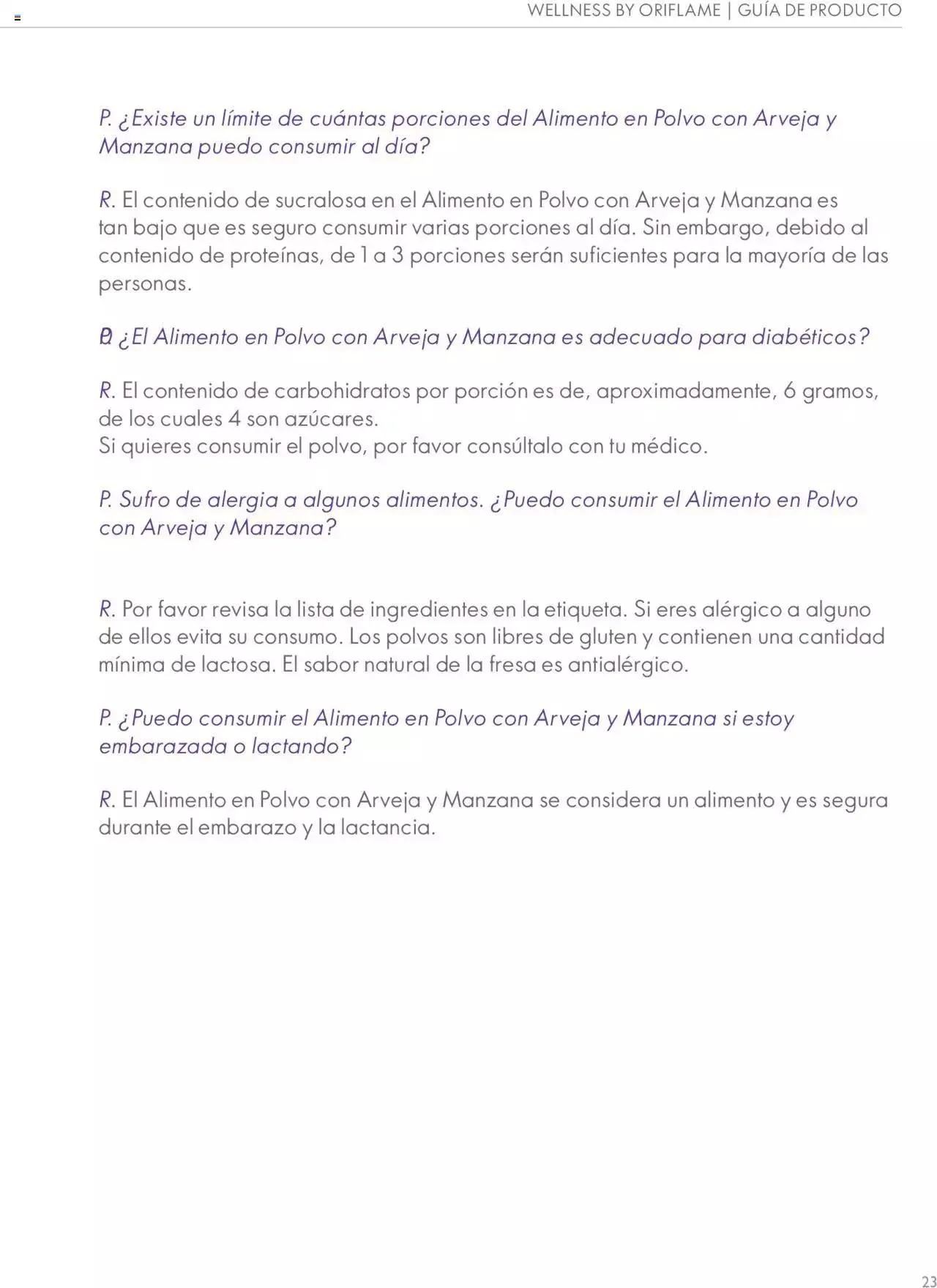 Catalogo de Oriflame - Guía de Producto Wellness 1 de junio al 31 de diciembre 2024 - Pag 23