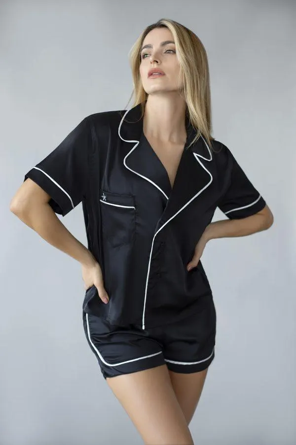 Pijama Short Negro
