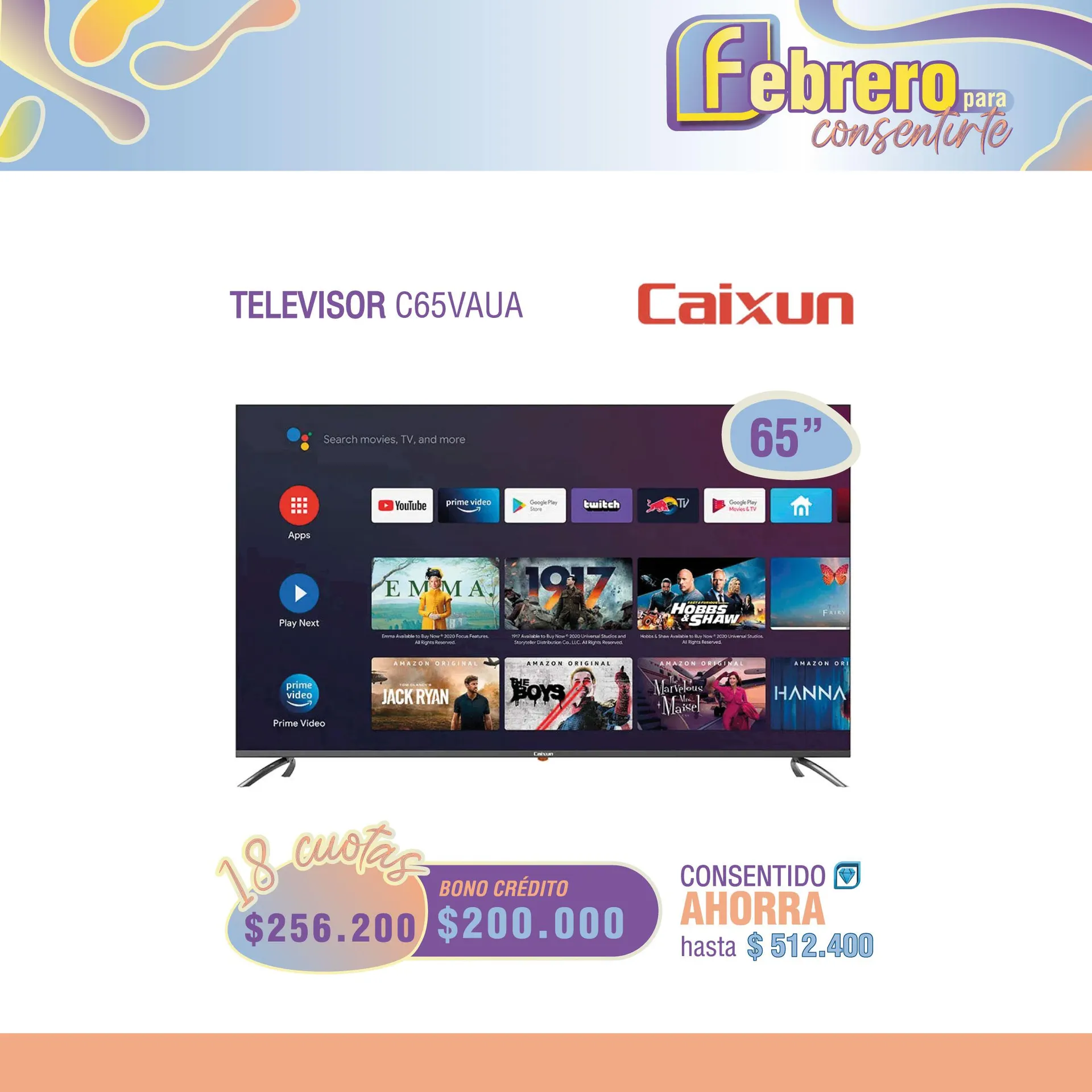 TELEVISOR CAIXUN C65VAUA