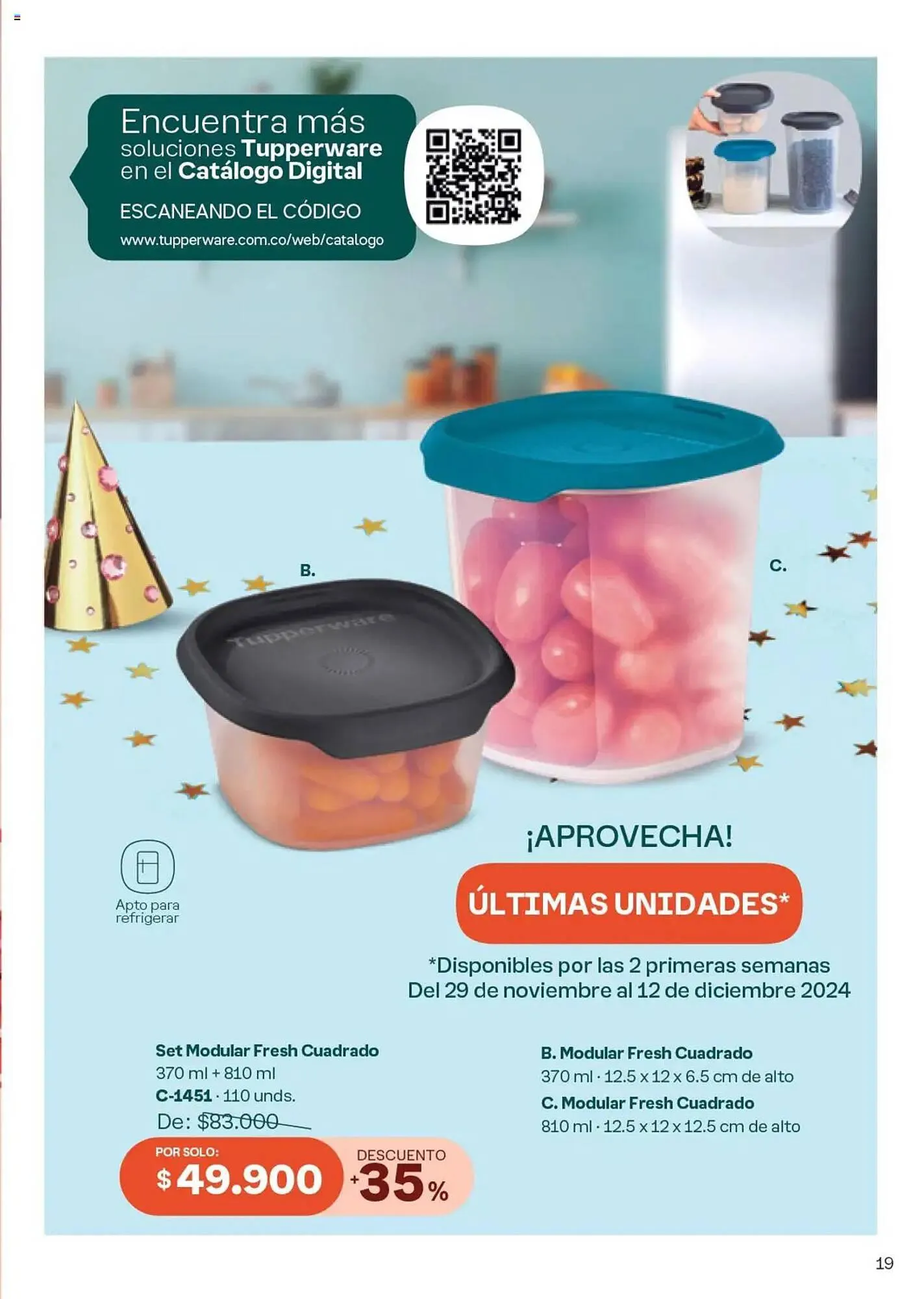 Catalogo de Catálogo Tupperware 29 de noviembre al 26 de diciembre 2024 - Pag 19