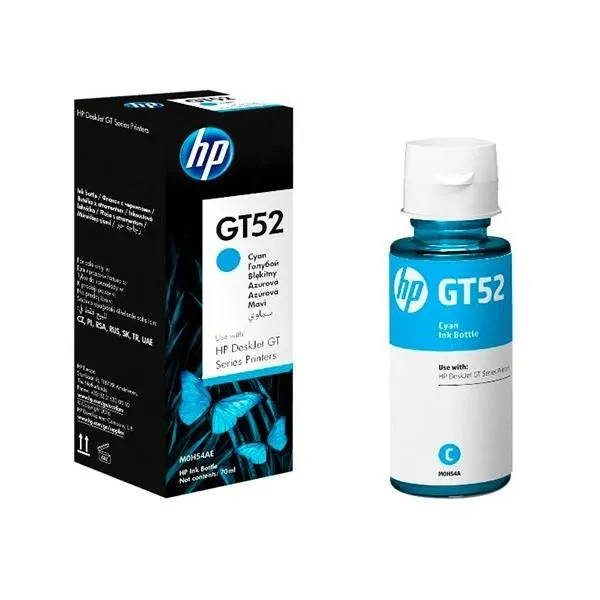 Botella de Tinta HP GT52 Cyan M0H54AL