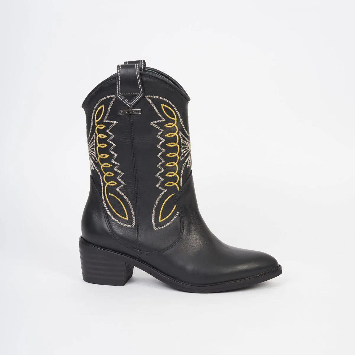 BOTINES TEXANAS PARA MUJER NEGRO