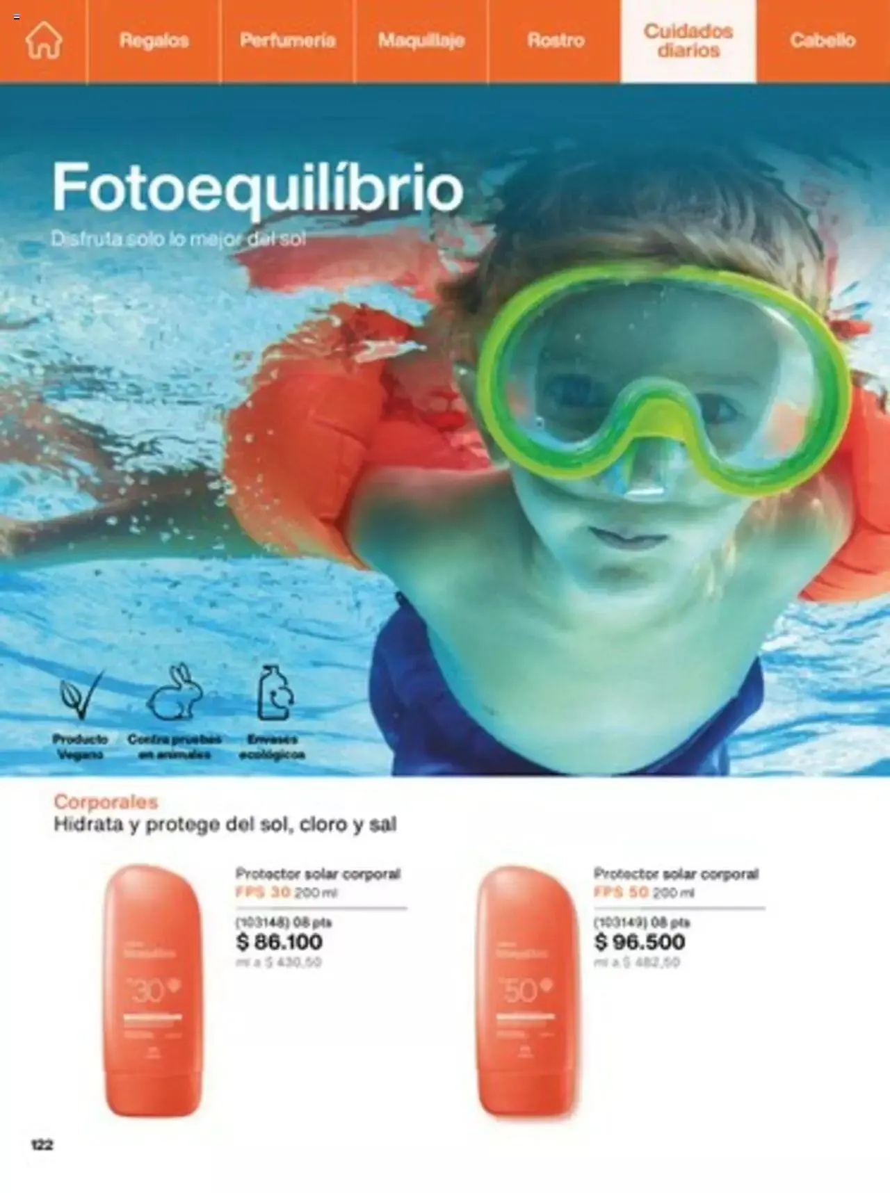 Catalogo de Natura - C14 Nueva Bruma Hidra Fix y Primer Facial FPS 40 1 de octubre al 31 de diciembre 2023 - Pag 122