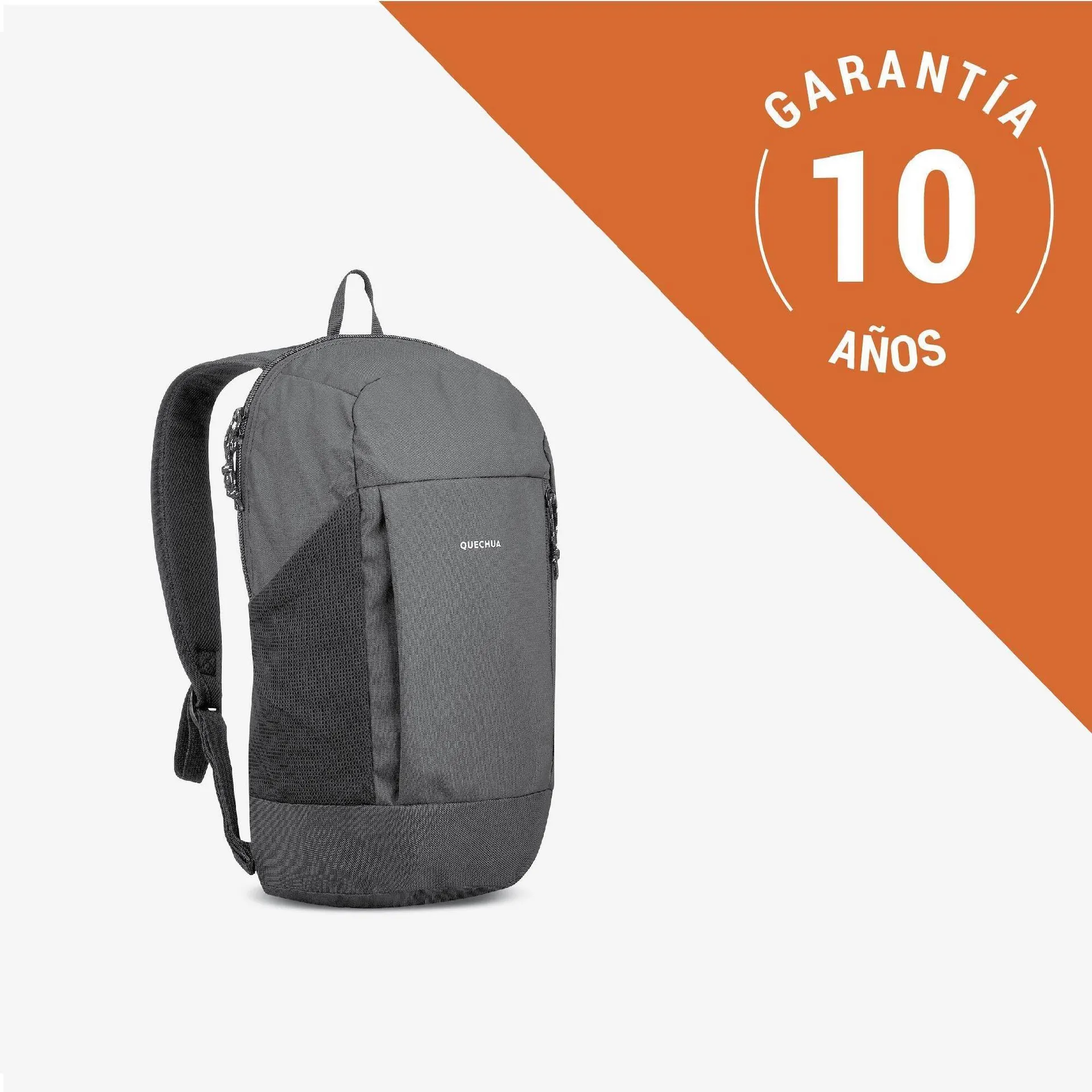 Morral pequeño de 10 litros para senderismo Quechua NH100 negro