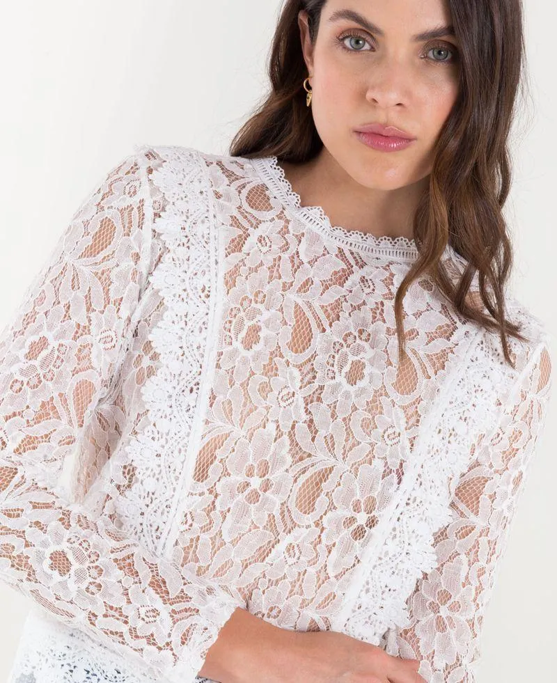 Camisa con transparencia