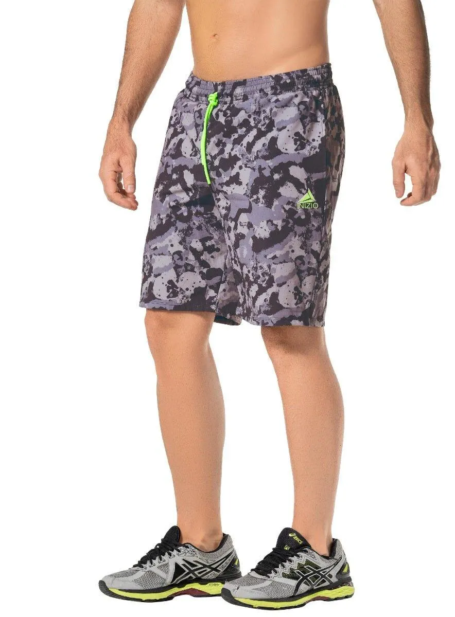 PANTALONETA HOMBRE DEPORTIVO CON COSTADOS EN TELA ESTAMPADA