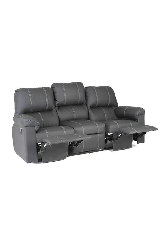 Sofá Reclinable Terranova De 3 Puestos 3 Reclinan De Botón