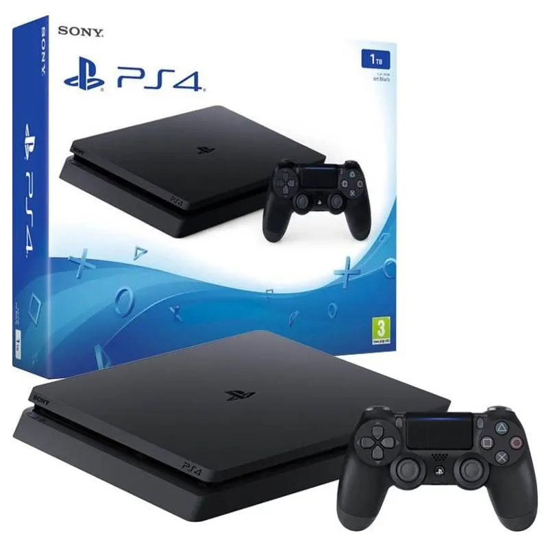 Playstation 4 Slim 1 Tera + 1 Control + Garantia
