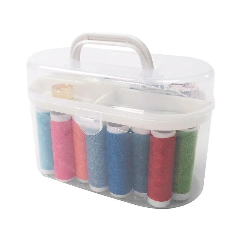 Costurero tipo maletín Mediano Blanco