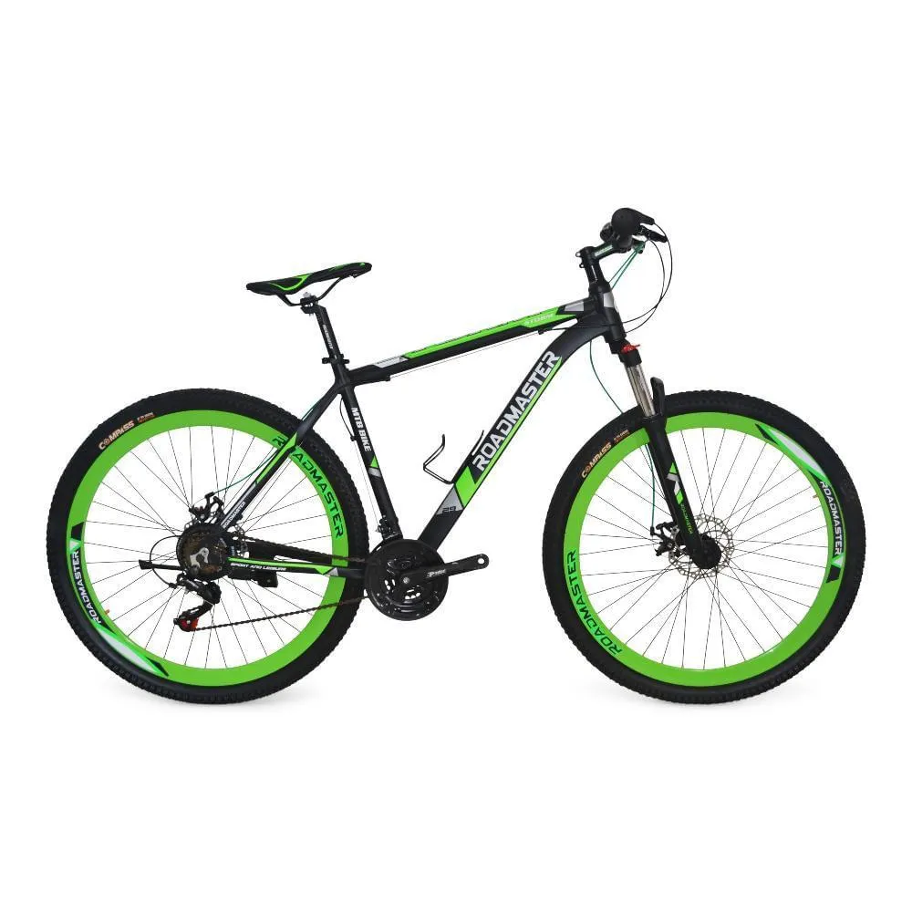 Bicicleta De Montaña Roadmaster Storm Rin 29 Negra Y Verde