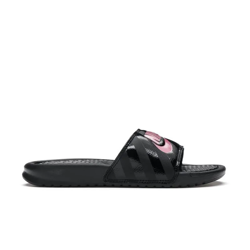 Sandalia Nike Casual Dama Benassi Just Do It Negro