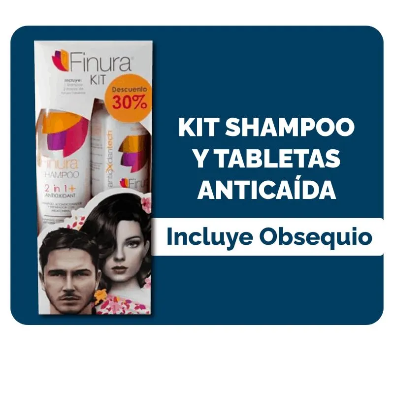 Kit Shampoo y Acondicionador + Tabletas Anticaída Capilar Finura