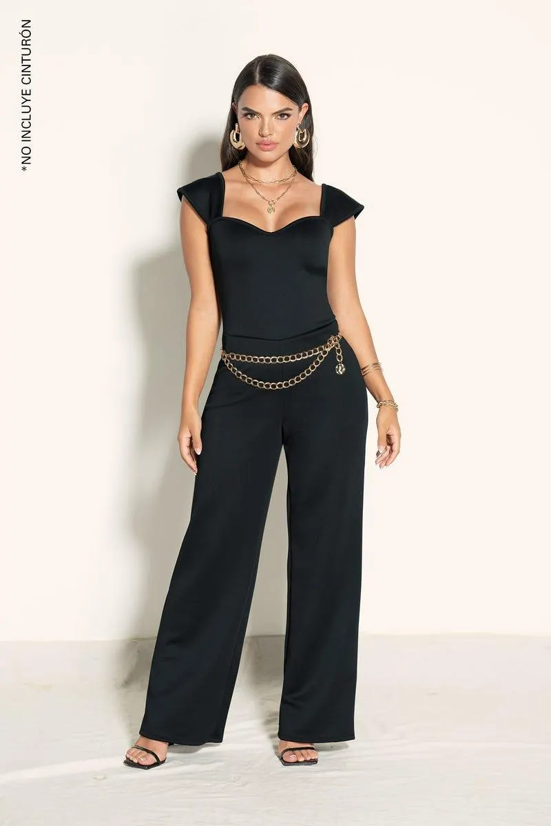 ENTERIZO LARGO Negro