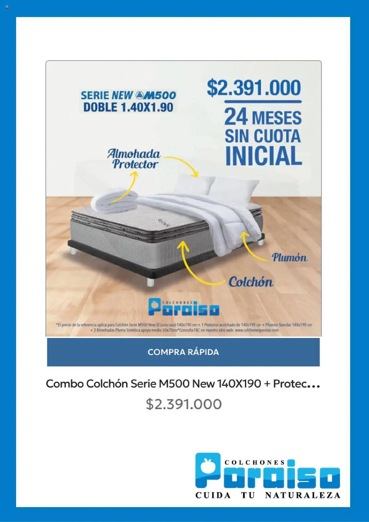 Catalogo de Catálogo Colchones Paraiso 24 de noviembre al 2 de diciembre 2023 - Pag 5