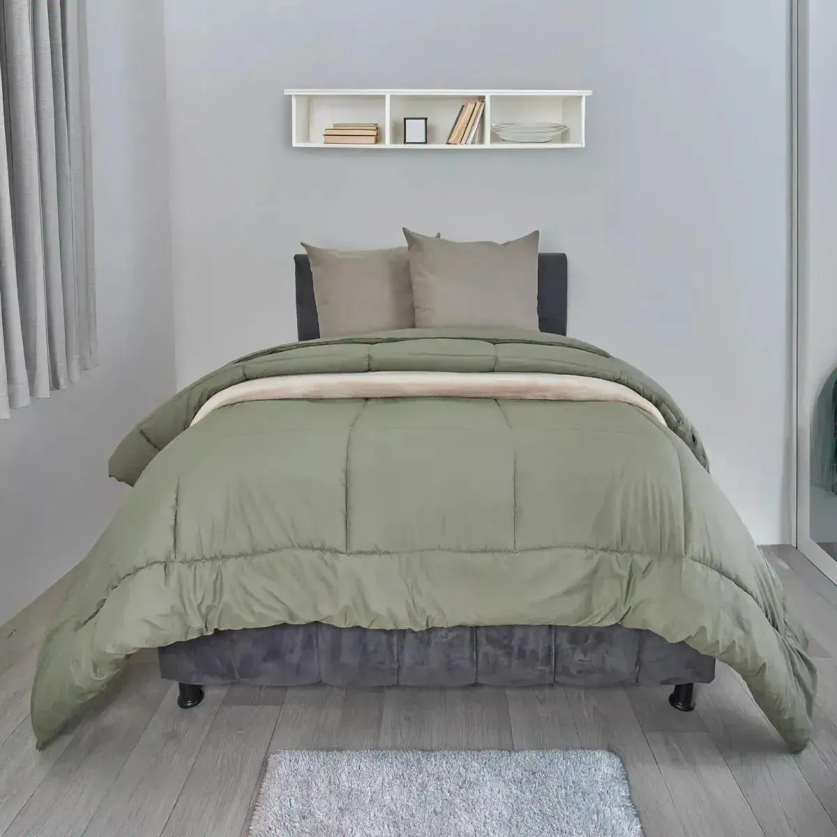 Plumón tela 144 hilos verde sage