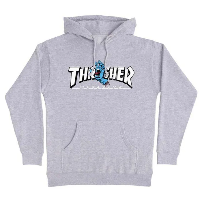 Buso Santa Cruz x Thrasher Screaming Logo Grey
