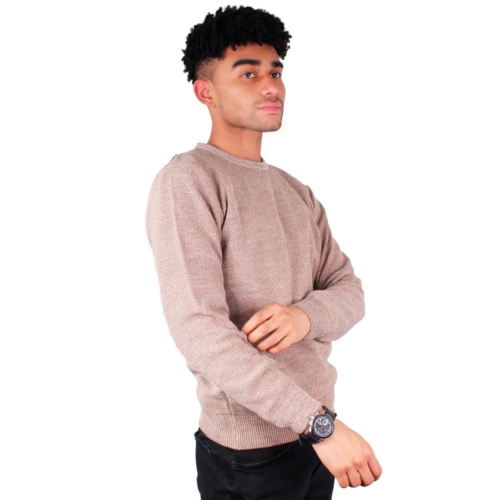 Suéter Cuello Redondo Hombre Lec Lee Taupe