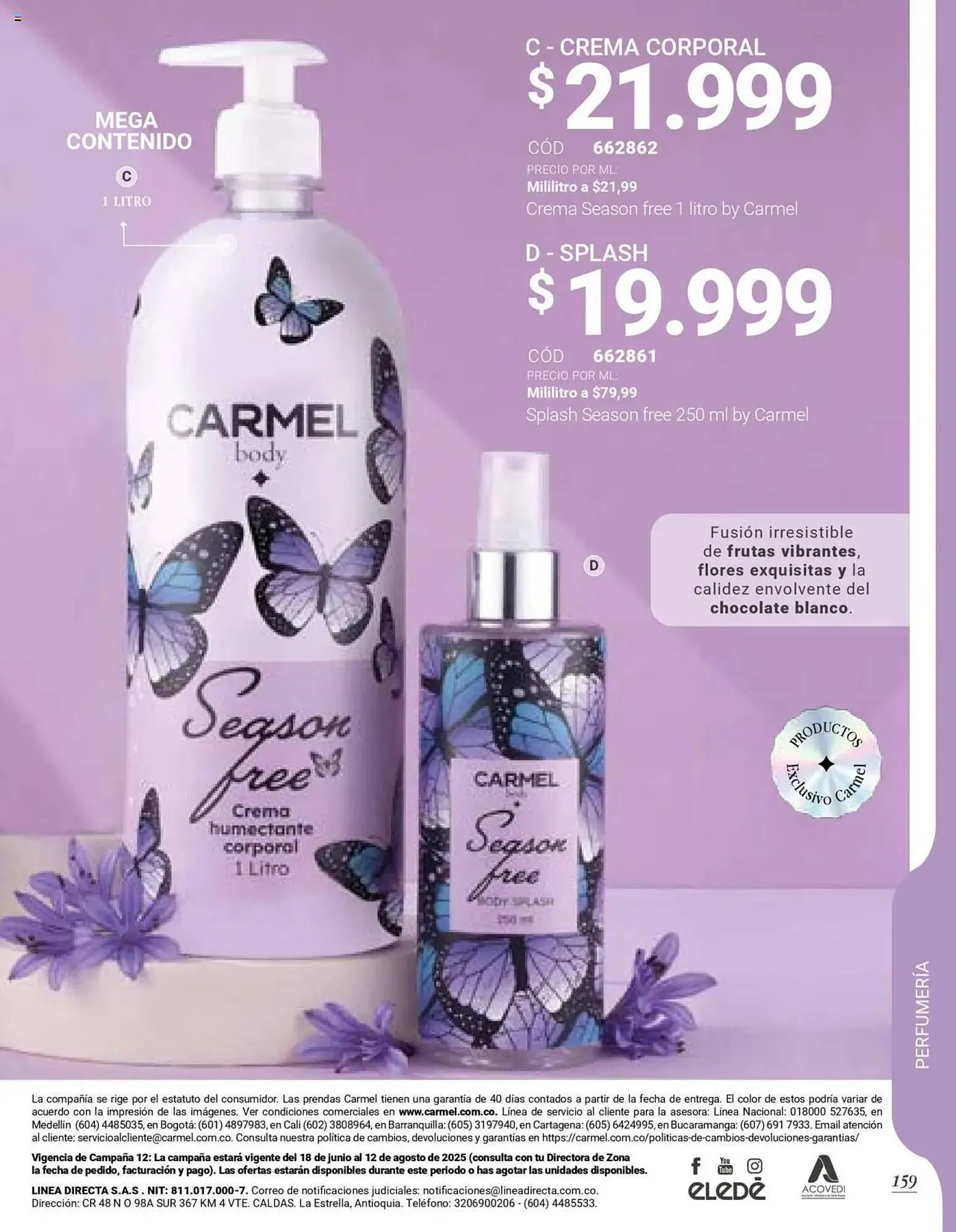 Catalogo de Catálogo Carmel 23 de junio al 7 de agosto 2025 - Pag 161