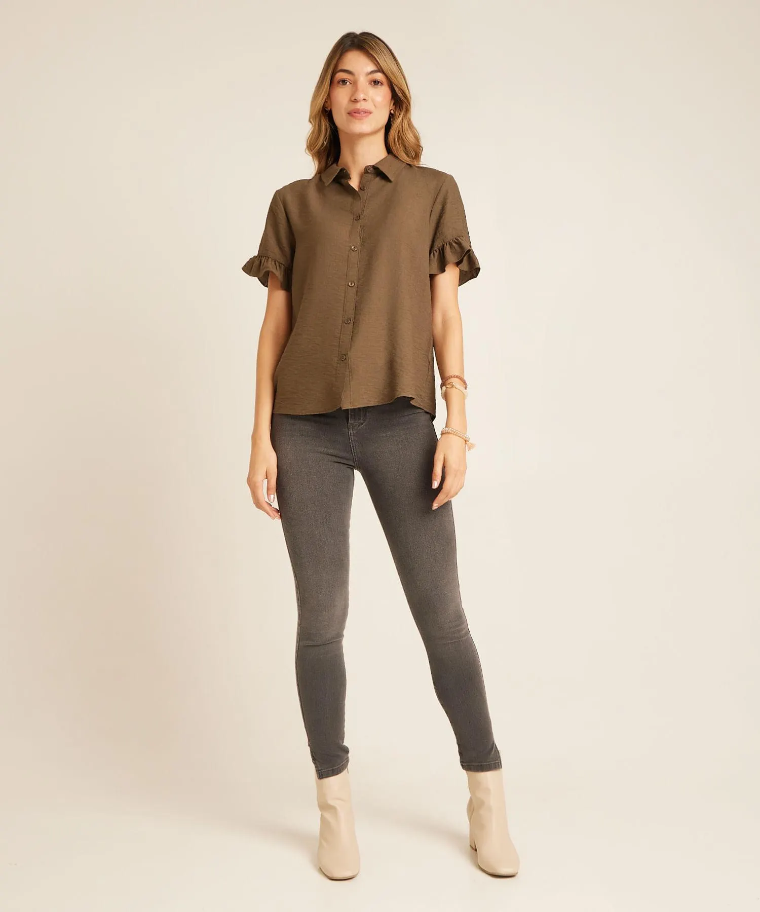 Jean Skinny Tono Oscuro