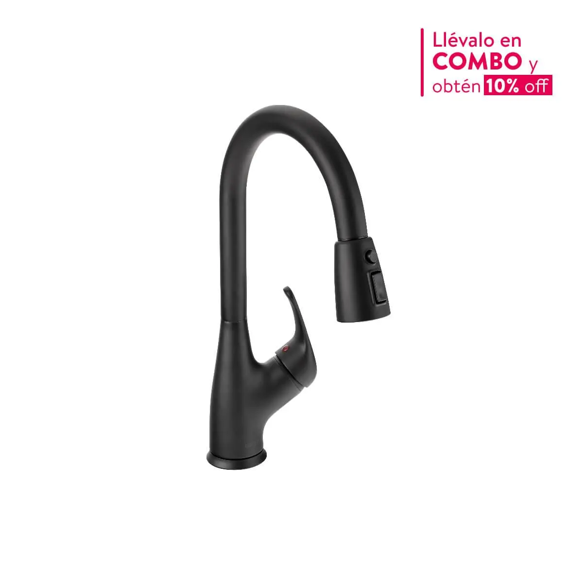 Grifería Ultra Ahorradora para Lavaplatos Monocontrol Tanta Mateblack