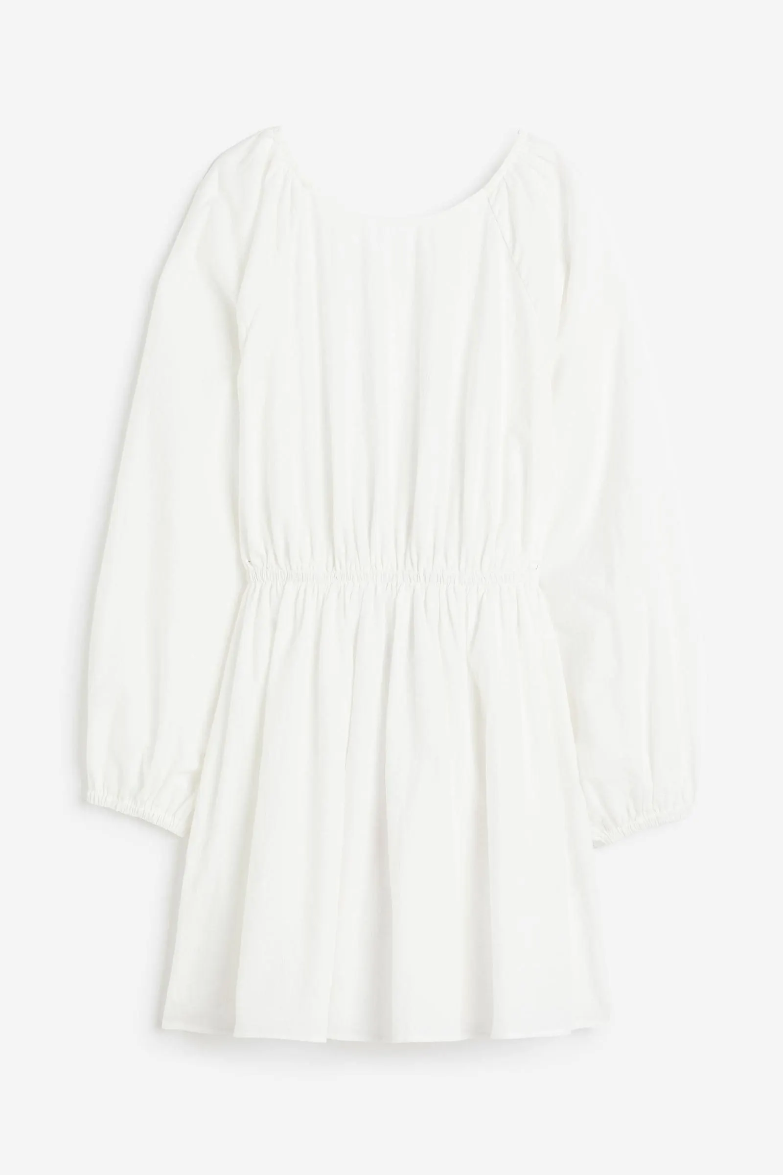 Vestido con mangas globo y espalda descubierta