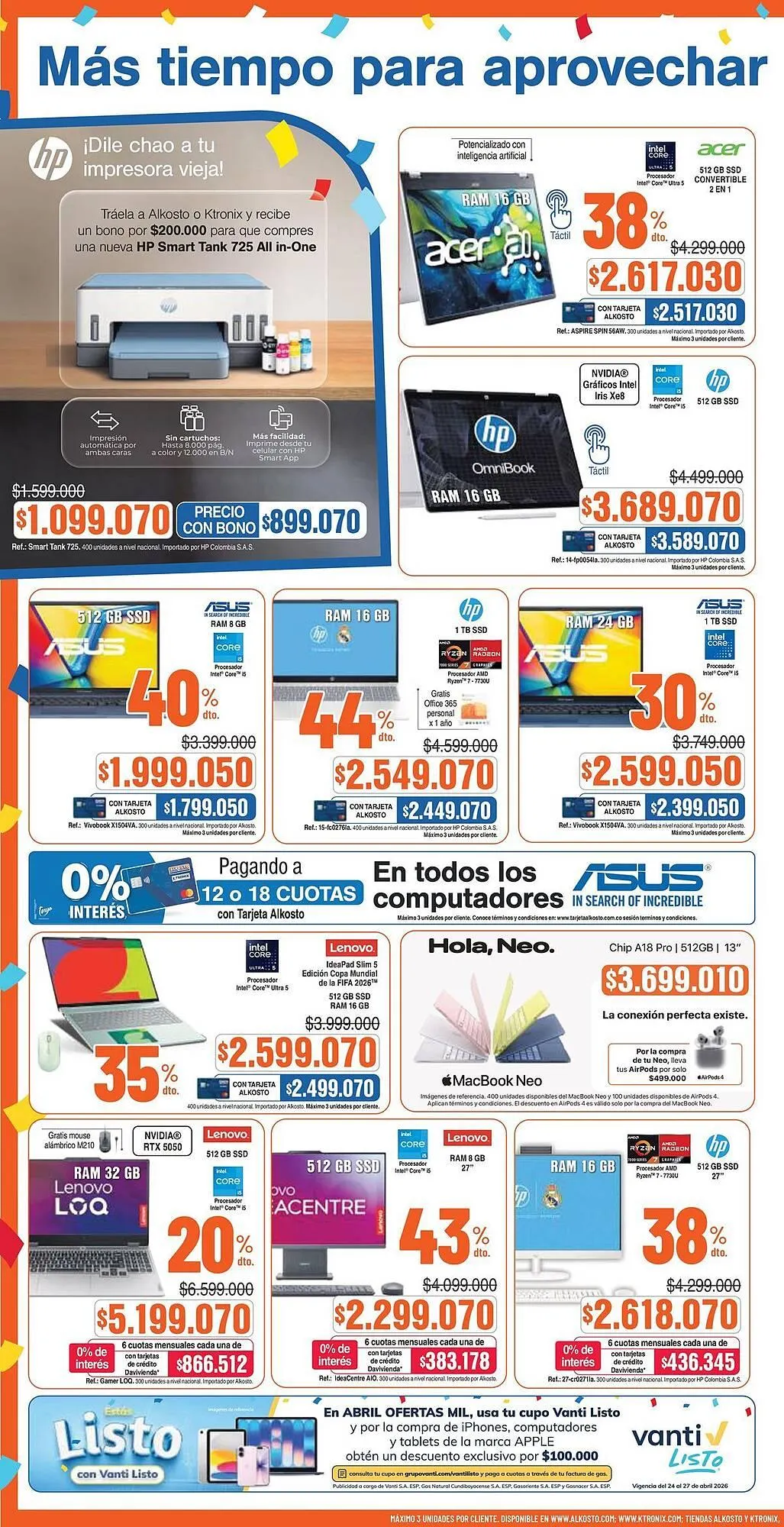 Catalogo de Catálogo Alkosto 25 de abril al 1 de mayo 2026 - Pag 10