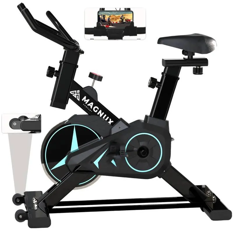 Bicicleta estática spinning negra