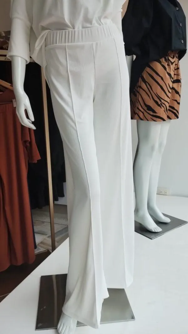 Pantalón Viena Rib Ivory
