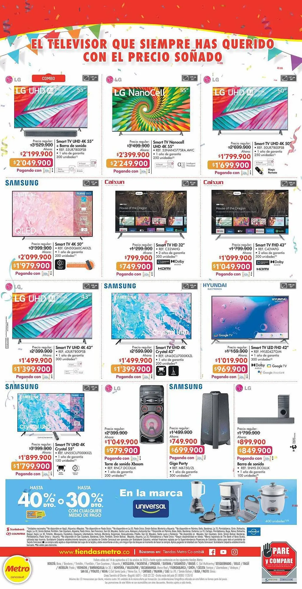 Catalogo de Catálogo Metro 14 de septiembre al 2 de octubre 2023 - Pag 32