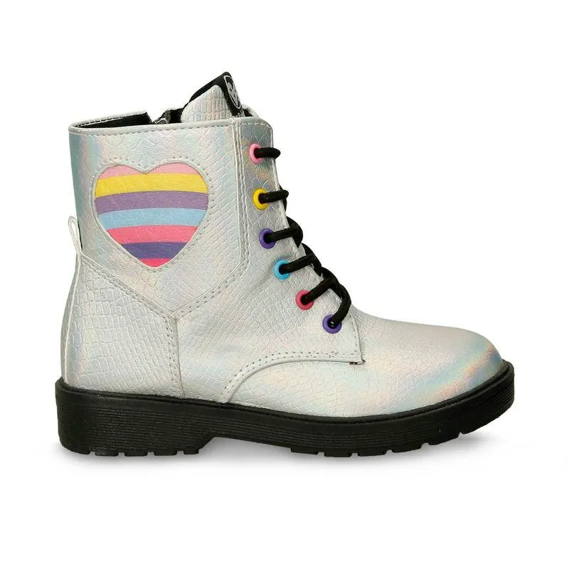Botas Plateado Bubblegummers Picara Niña
