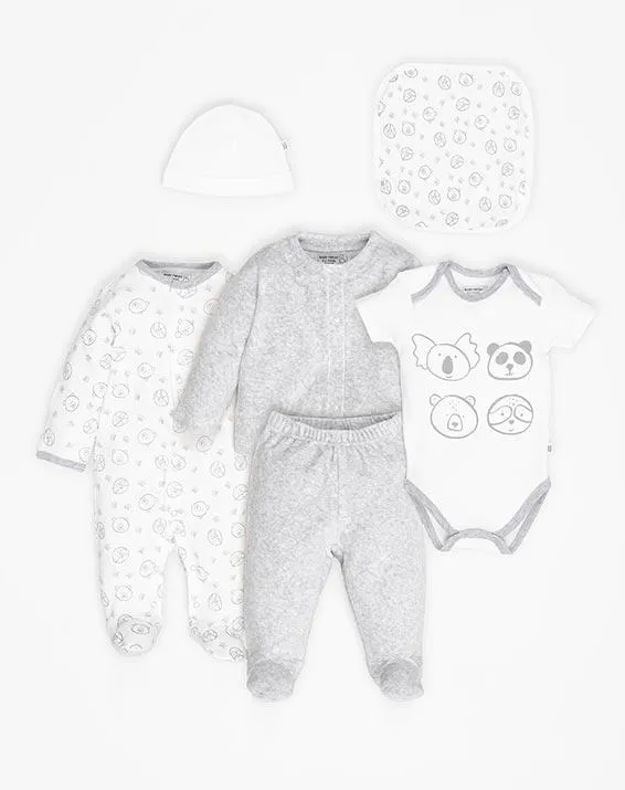 set primer dia set blanco 0-3m