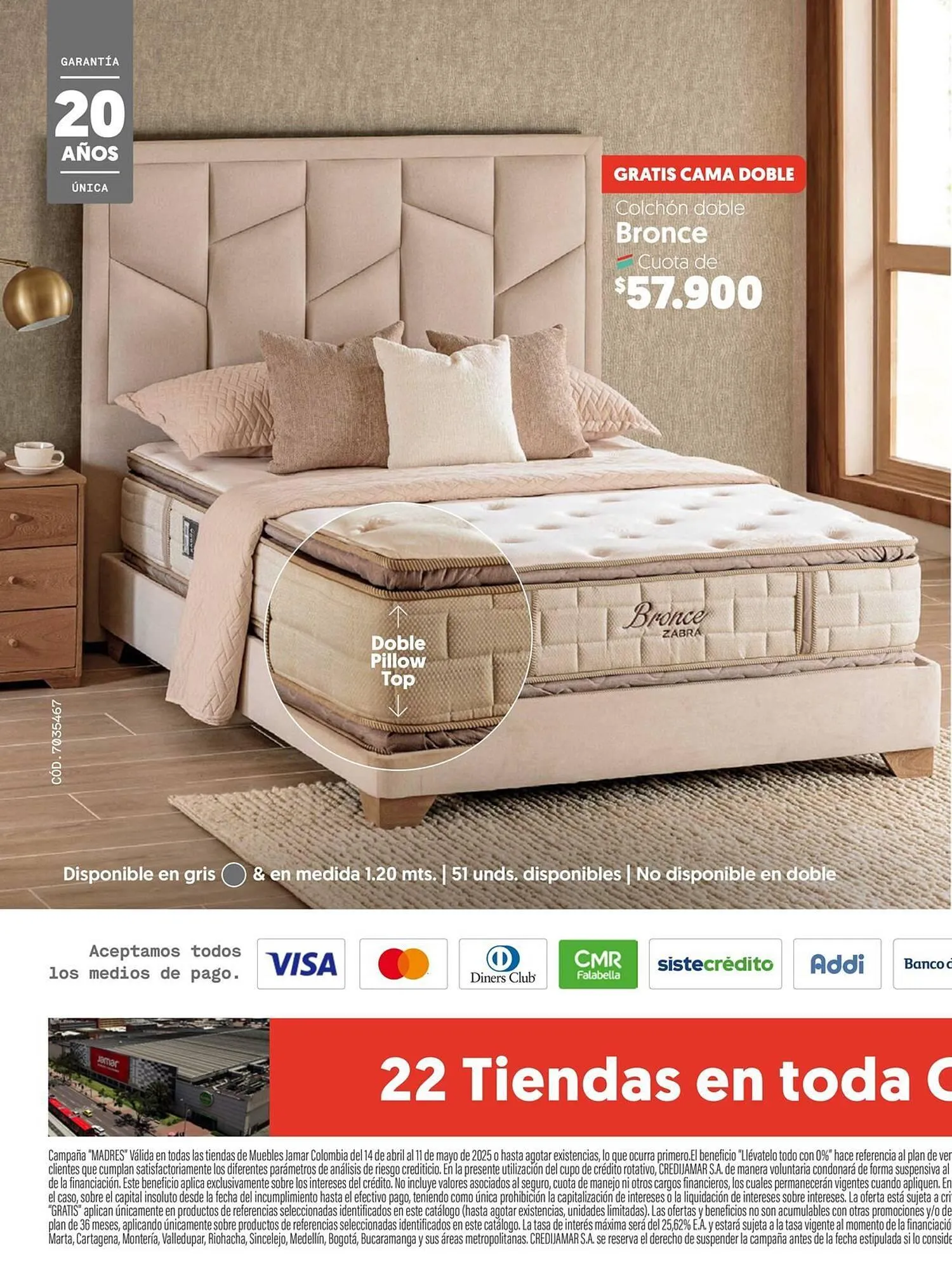 Catalogo de Catálogo Muebles Jamar 25 de abril al 31 de mayo 2025 - Pag 14