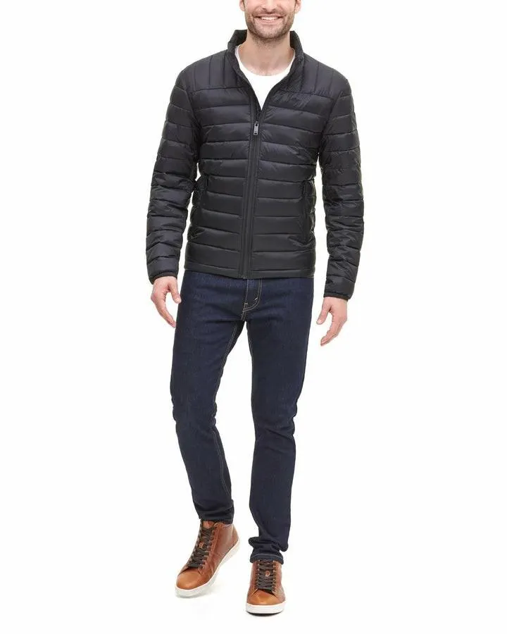 Chaquetas Dockers Ligeros Nylon Packable Jacket Hombre Negras | HUKRI3810