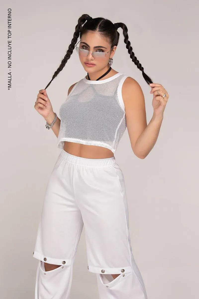 CAMISETA MANGA SISA Blanco