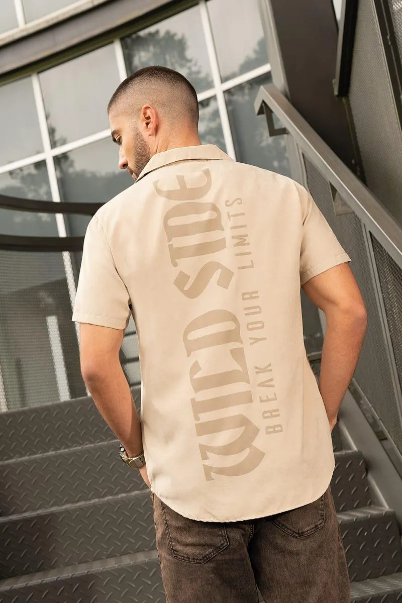 CAMISA MANGA CORTA Marfil