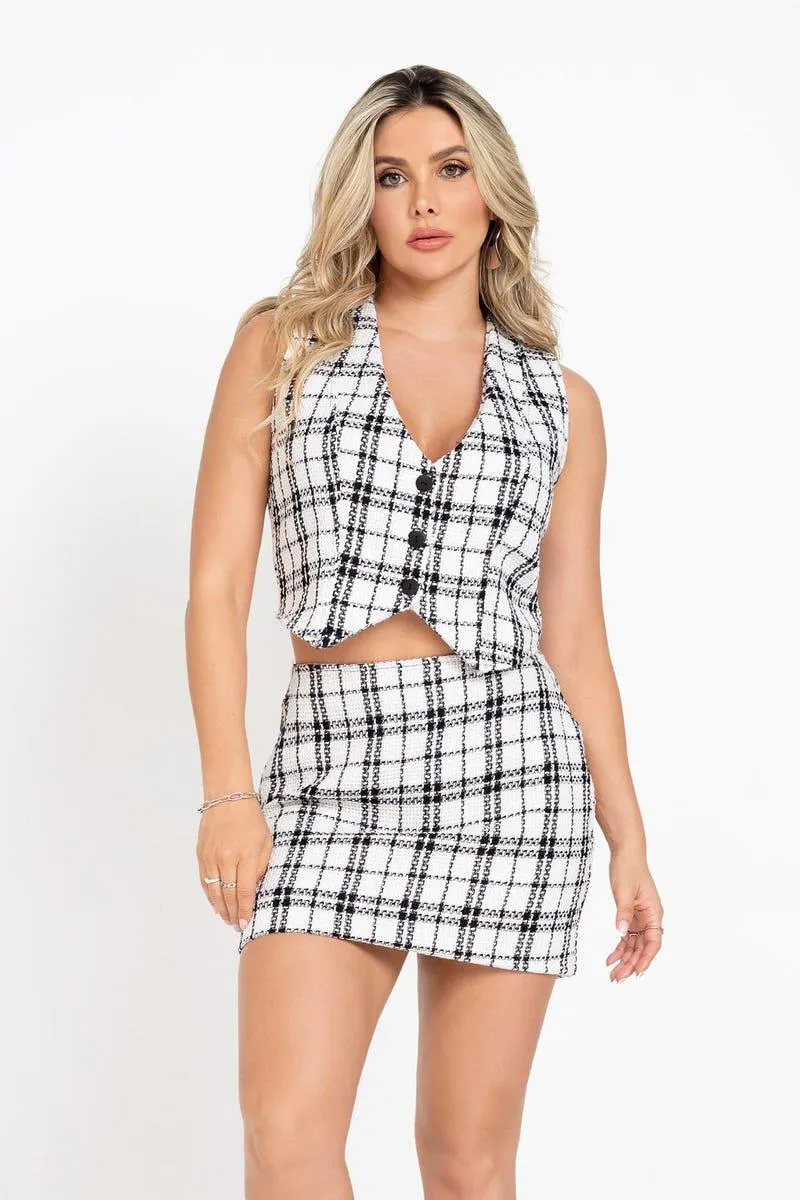 CHALECO CUELLO EN V Multicolor