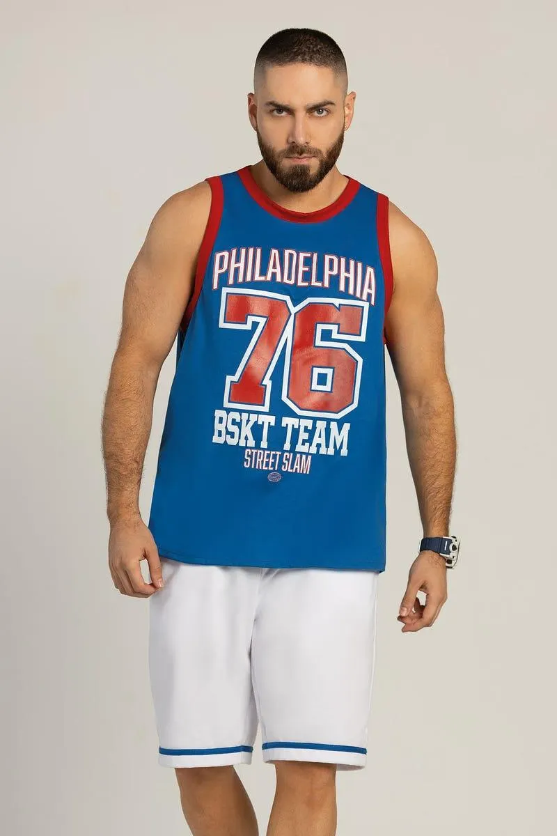 CAMISETA MANGA SISA Azul