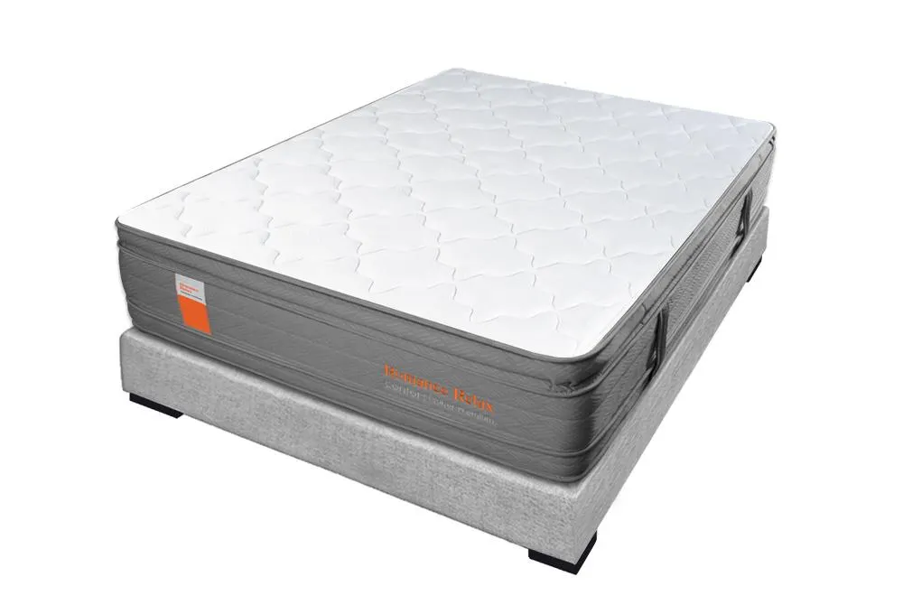 Combo Colchón Confort Premium + Base Cama Elite Gris