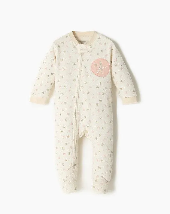 pijama soñar niña beige estampado 9-12m