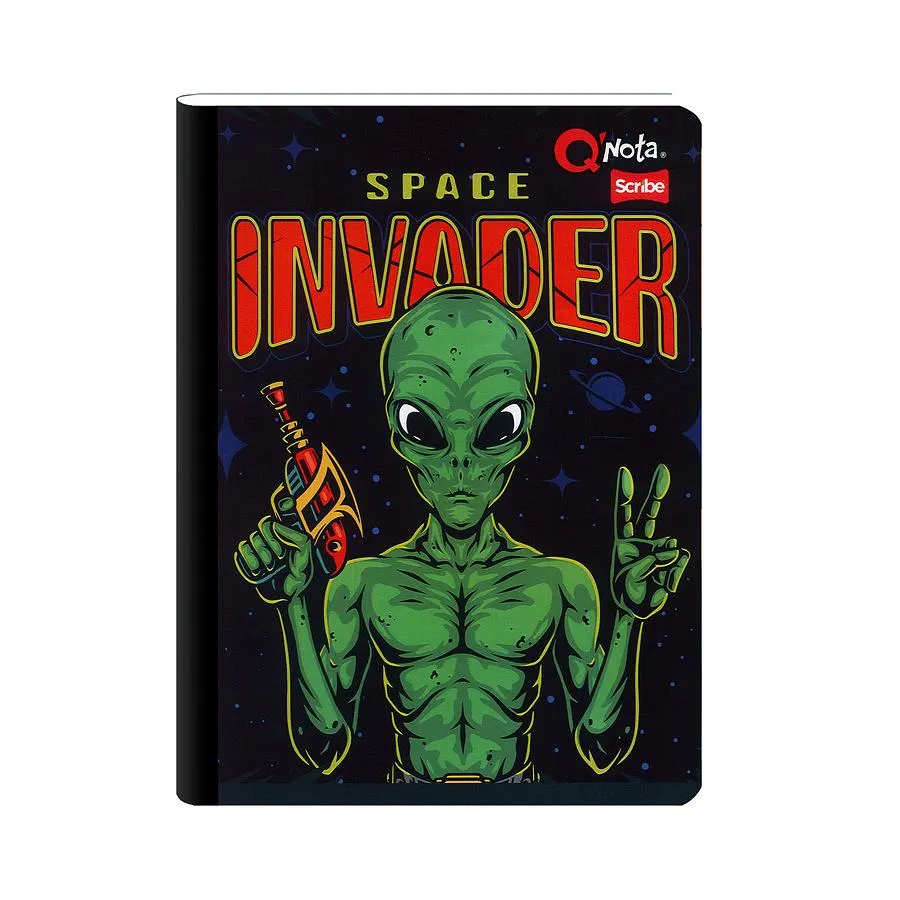 Cuaderno Cosido Qnota Masculino 50 Hojas Cuadros