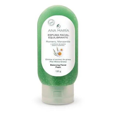 Espuma facial equilibrante romero y manzanilla