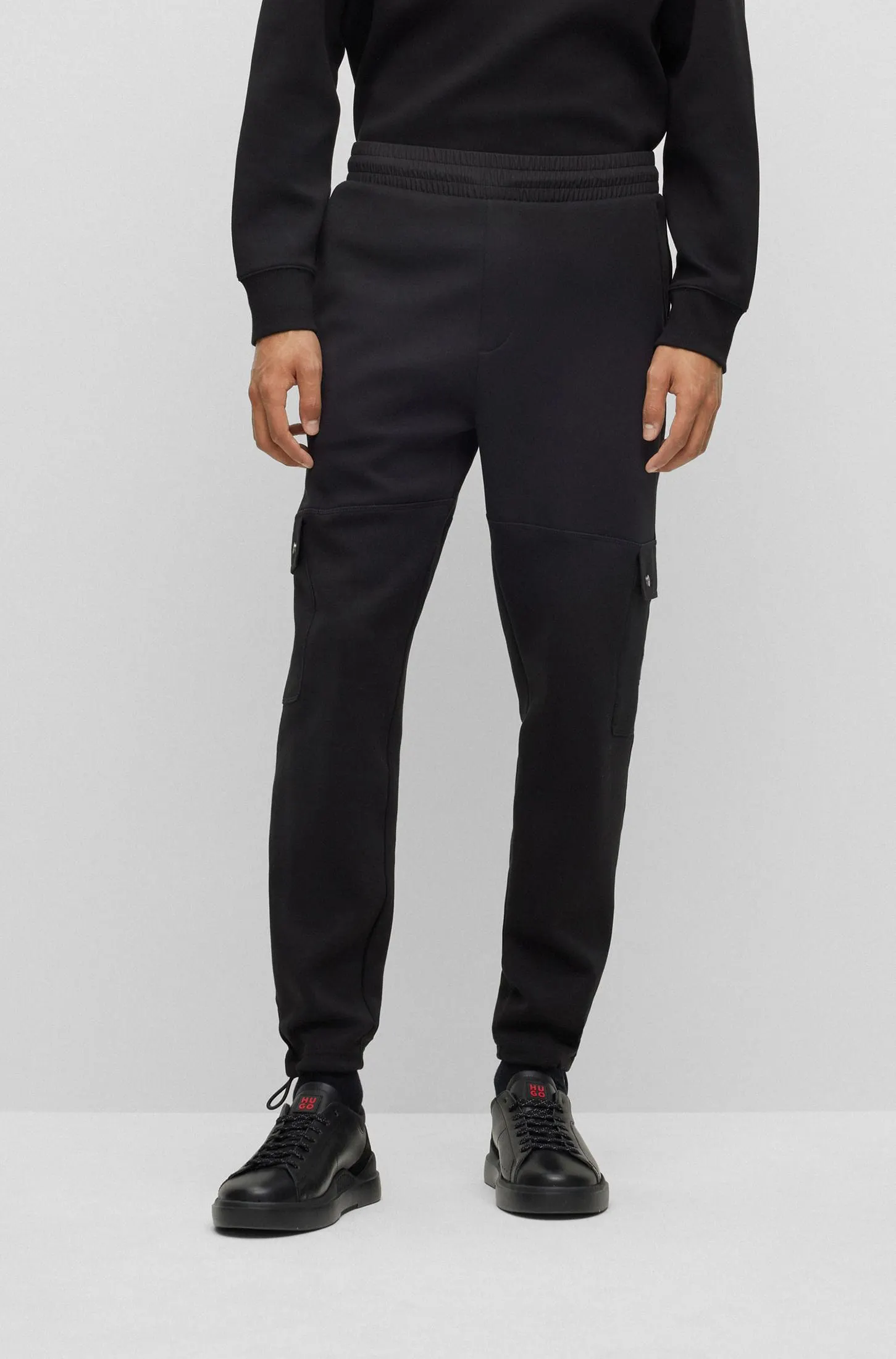 Pants Relaxed Fit Estilo Cargo En Mezcla De Algodón Con Logo Hombre