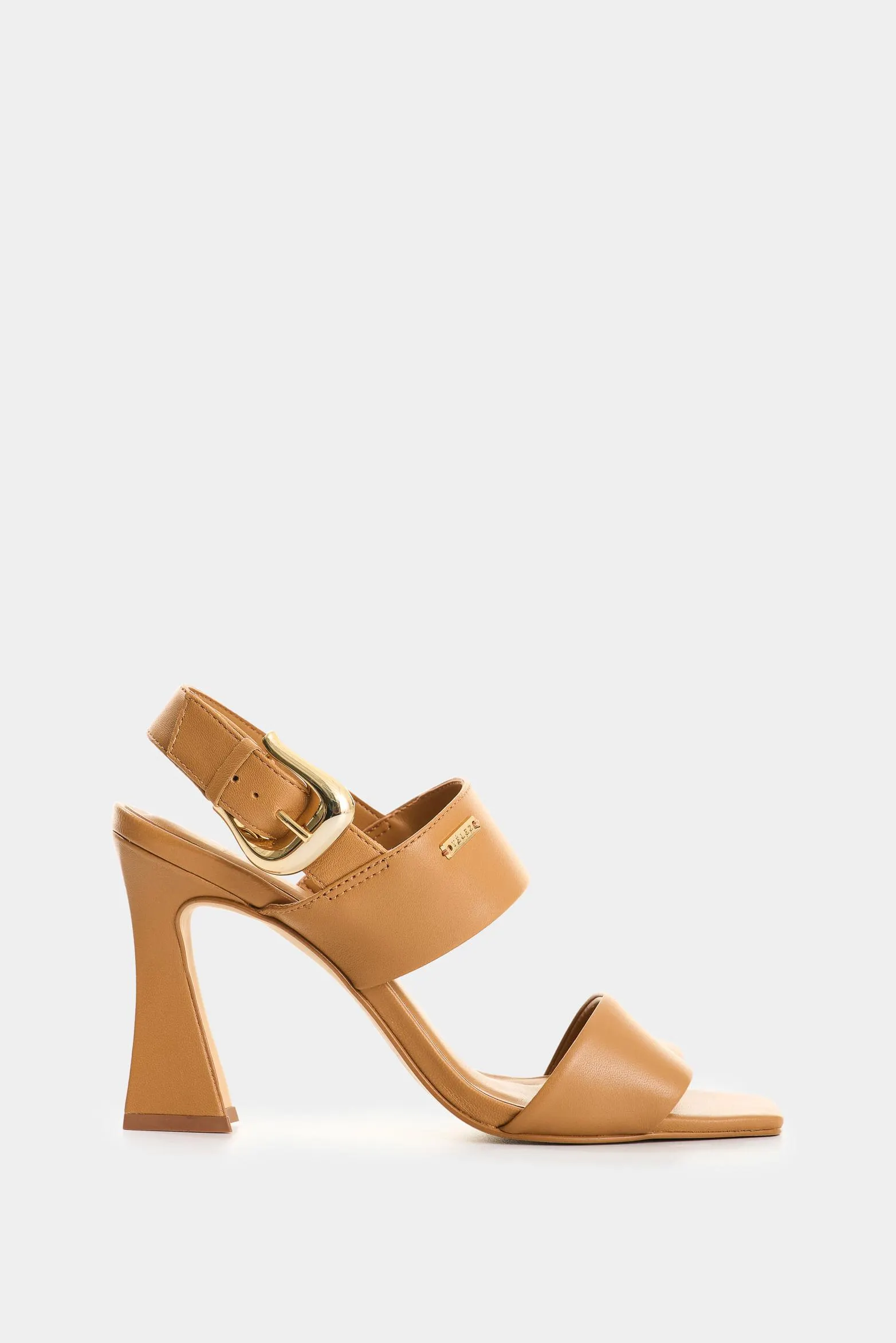 Sandalia tacón de cuero para mujer Kira