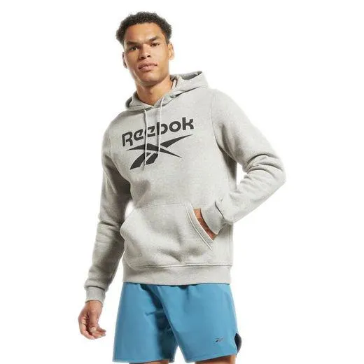 Buzo Capota Hombre Reebok Id Fleece Stacked Logo Pullover Hoodie