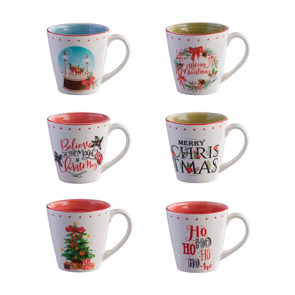 Mugs Navideños Ceramica 12Oz Corona
